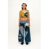 Patchwork-Hose Jeans