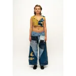 Patchwork-Hose Jeans