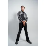 Jacke handgewebt mit bunten Knöpfen