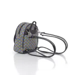 Shweshwe Mini-Rucksack Blau vorne