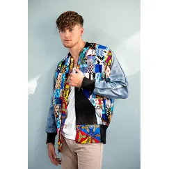 Herren Patchwork-Jacke Mazin II