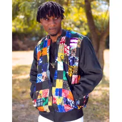 Herren Patchwork-Jacke Mazin