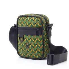 Shweshwe Umhängetasche GrünShweshwe Umhängetasche Grün