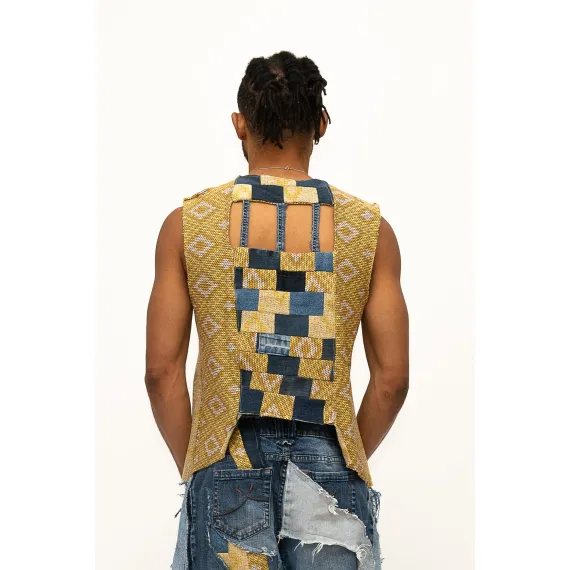 Patchwork Weste Rückseite