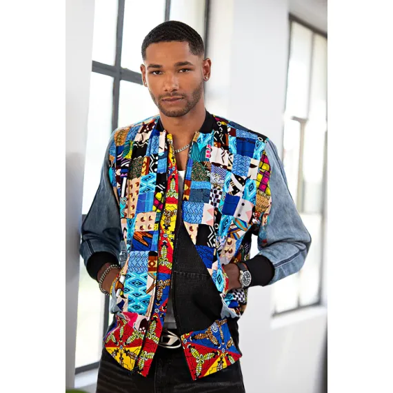 Patchwork-Jacke Mazin II