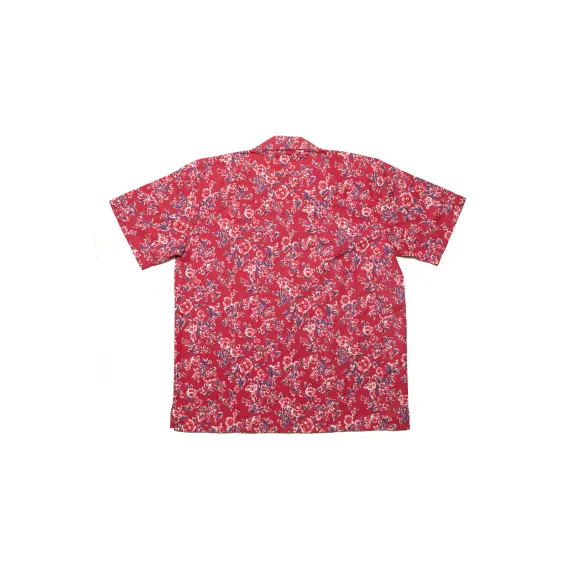 Crazy Shirt Flowers Rouge hinten