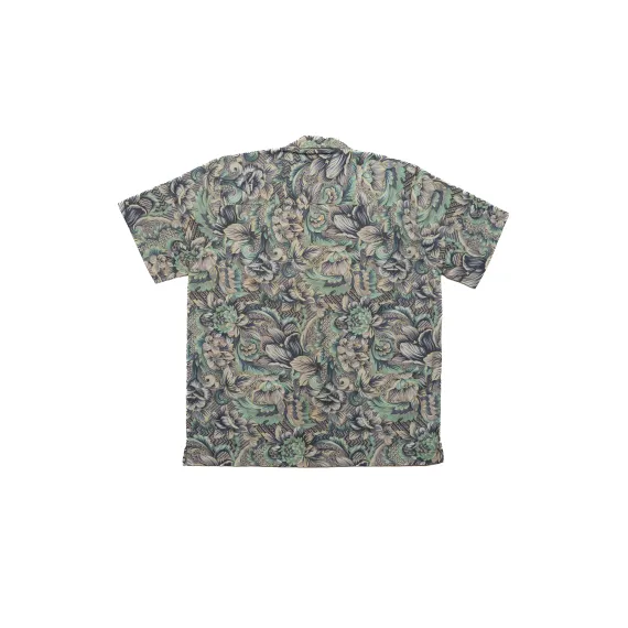 Crazy Shirt Flowers Verde hinten