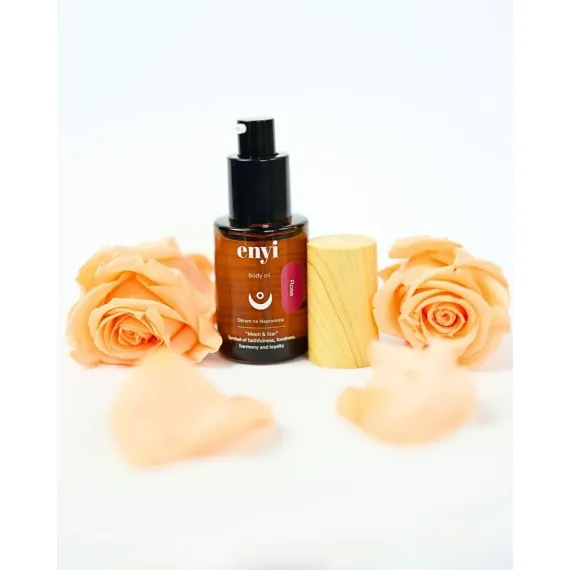 Rose Körperöl ohne Verschluss