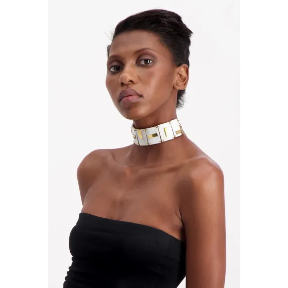 Schild-Halskette Seite