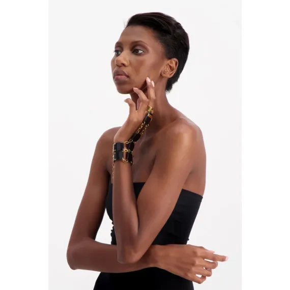 Armband mit Schildringen Seite