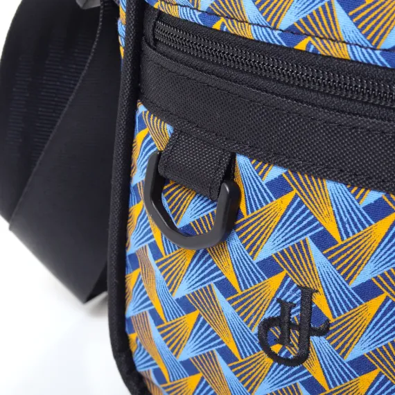 Shweshwe Umhängetasche Blau Seite