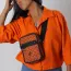 Shweshwe Umhängetasche Orange getragen