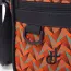 Shweshwe Umhängetasche Orange seitlich